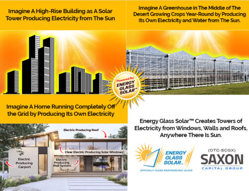 Saxon Capital Group Launches a Crowdfunding Campaign for Expansion of Its Energy Glass Solar Plant and Its Solar Home Builders “Tiny Home” Products Lines